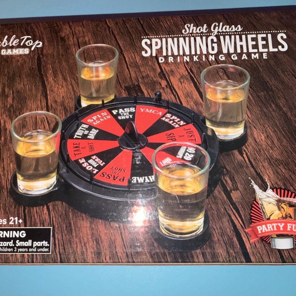 Shot Glass Spinning Wheels Drinking Games